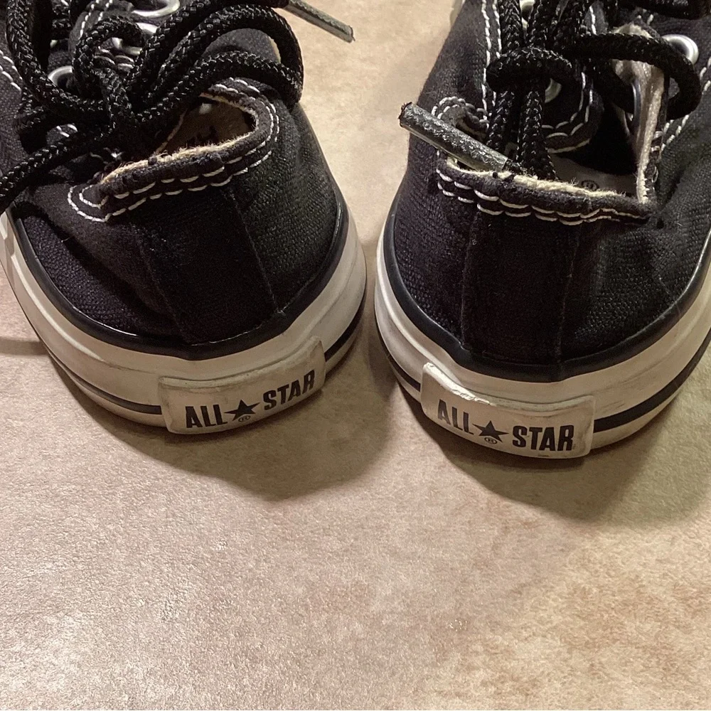 Converse Black Low Top Infant Size 4